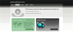 Desktop Screenshot of epubcloudservice.com